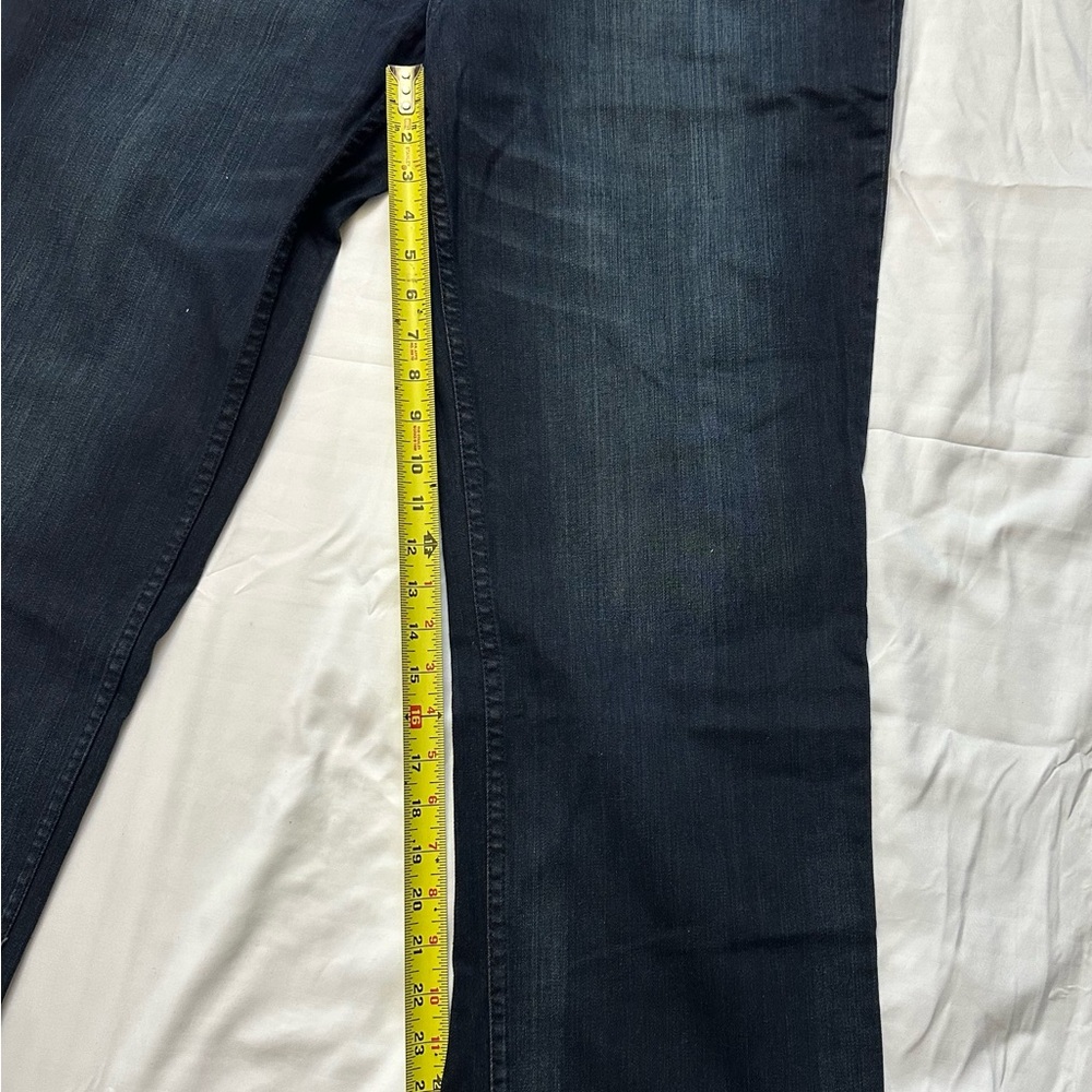 Calvin Klein Men's Standard Straight-Fit Stretch Jeans Deep Blue Size 38x30 - Picture 8 of 12